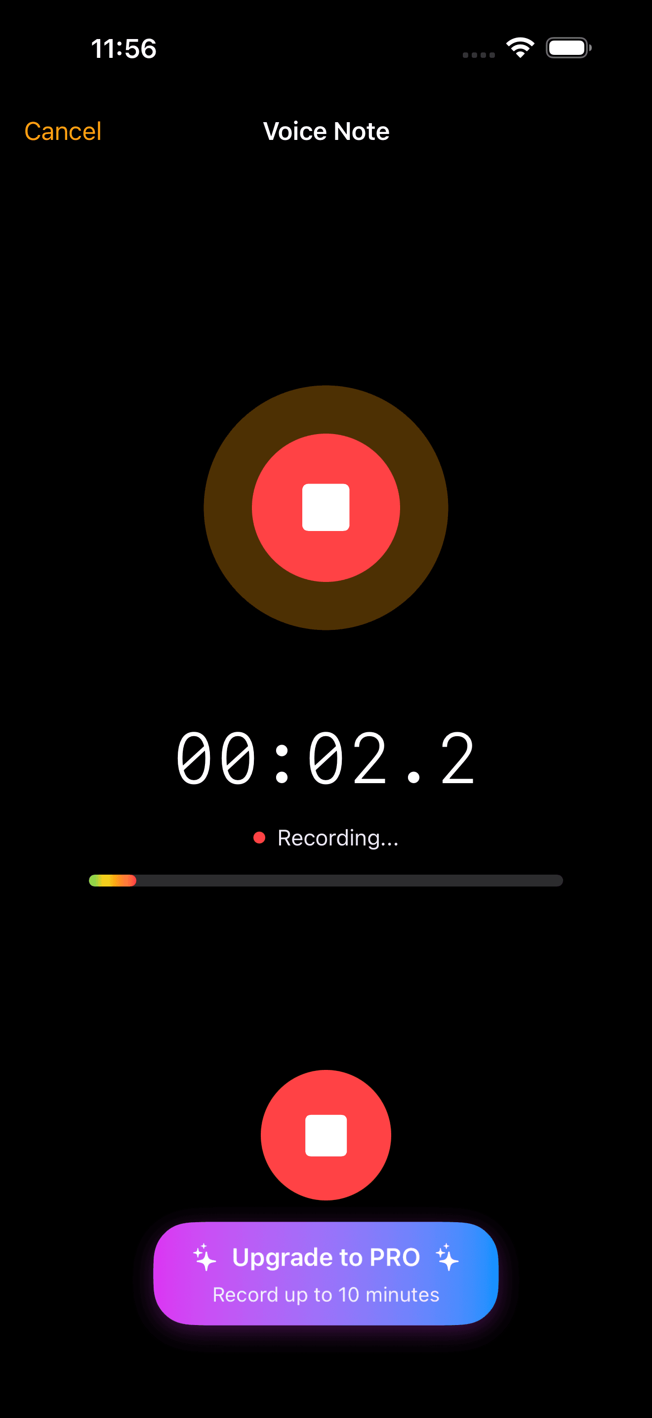 Voice notes, encrypted