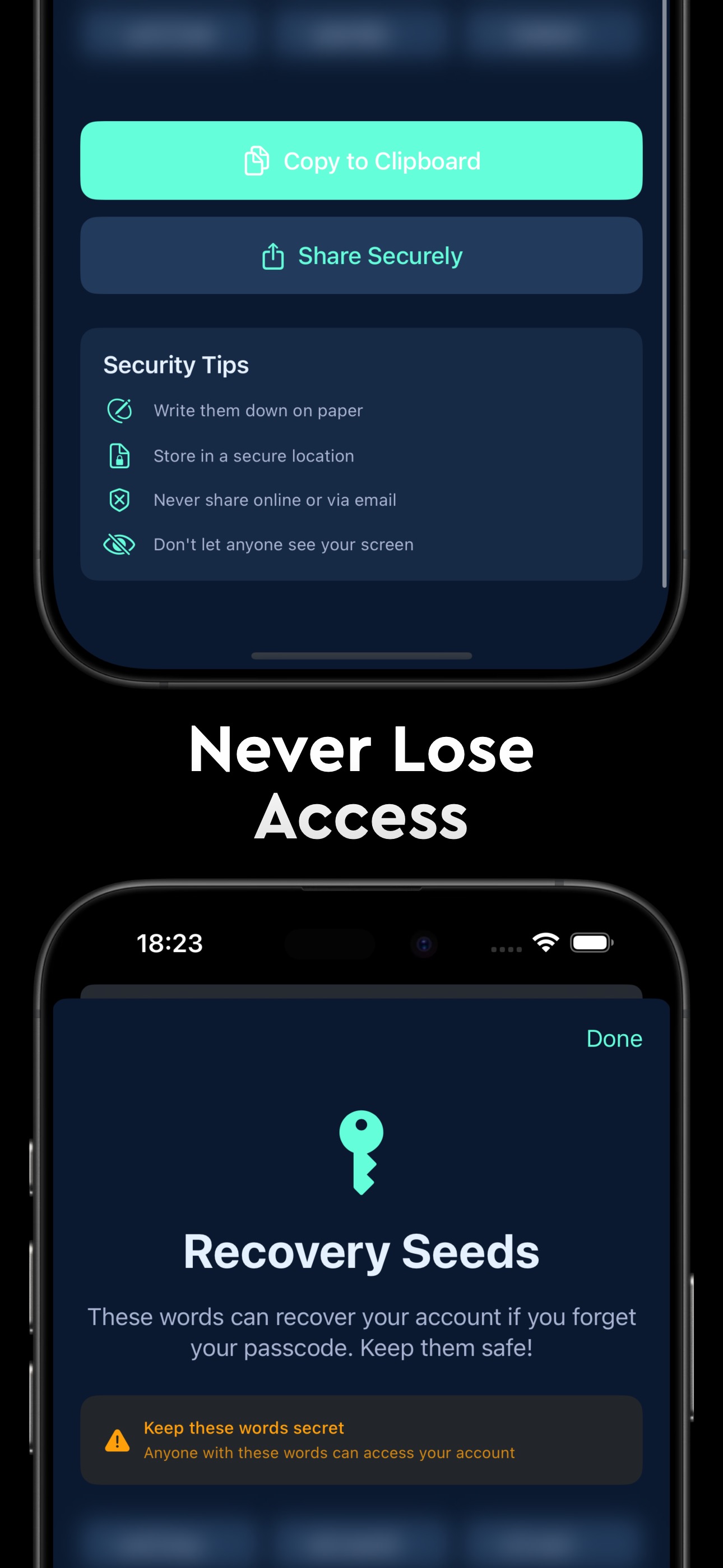 12-Seed Recovery System - Never Lose Access